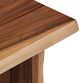 Sansur Rustic Pecan Live Edge Wood Dining Bench image number 3