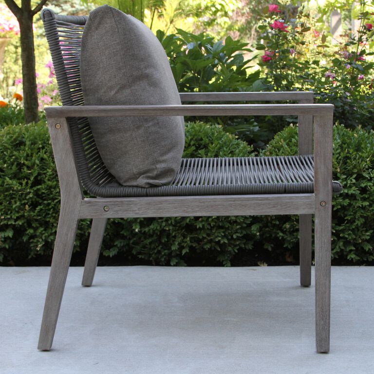 Loft Gray Rope Outdoor Lounge Chair Set of 2 image number 5