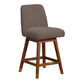 Worgan Boucle Upholstered Swivel Counter Stool image number 0