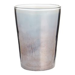 Freida Smoke Luster Crackle Double Old Fashioned Glass