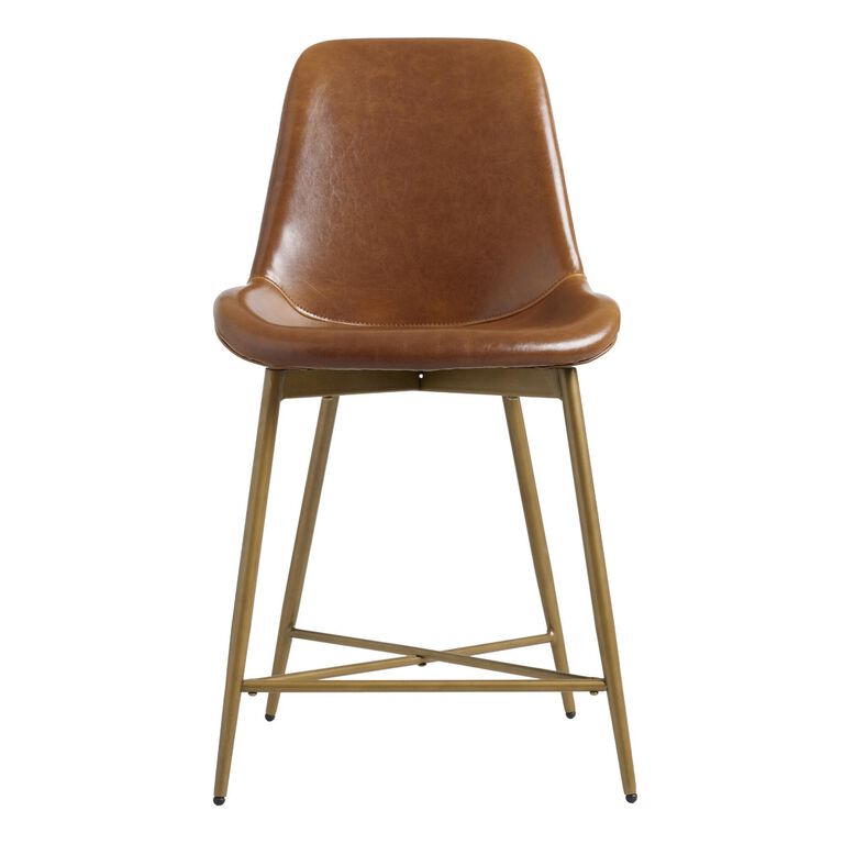 Tyler Bi Cast Leather Molded Counter Stool image number 3