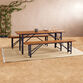 Beer Garden Wood and Metal Folding Outdoor Dining Collection image number 0