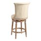 Linen Channel Back Swivel Counter Stool image number 4