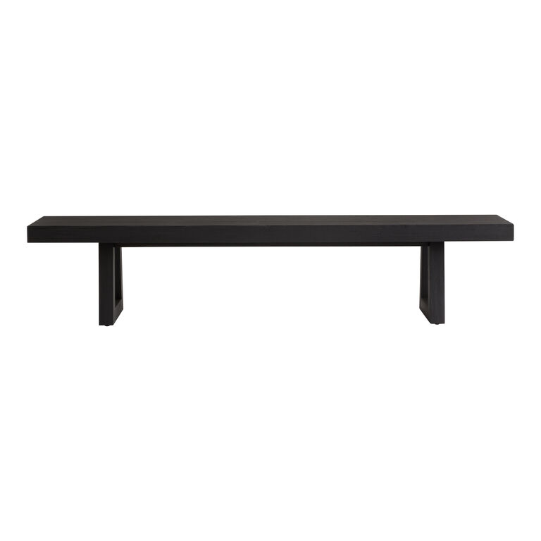 Rayne Charcoal Eucalyptus Wood Outdoor Dining Bench image number 3