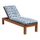 Sunbrella Indigo Tile Outdoor Chaise Lounge Cushion image number 3