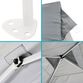 White Steel Premium Adjustable Pop Up Canopy image number 4