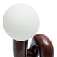 Athena Frosted Glass Globe and Metal Retro LED Accent Lamp image number 4