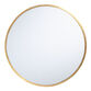 Sana Oversized Round Brass Wall Mirror image number 0