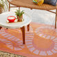 Rio Orange Snake Reversible Indoor Outdoor Floor Mat image number 1