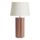 Katia Terracotta Mango Wood Scalloped Pillar Table Lamp Base image number 2