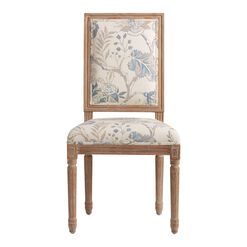 Paige Print Square Back Upholstered Dining Chair Set Of 2