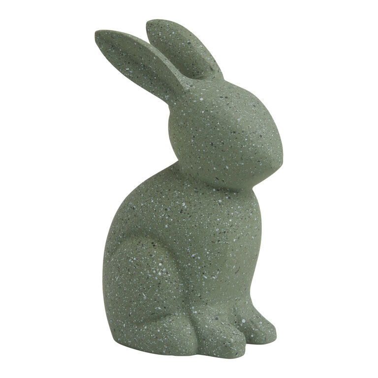 Speckled Ceramic Rabbit Decor Collection image number 2