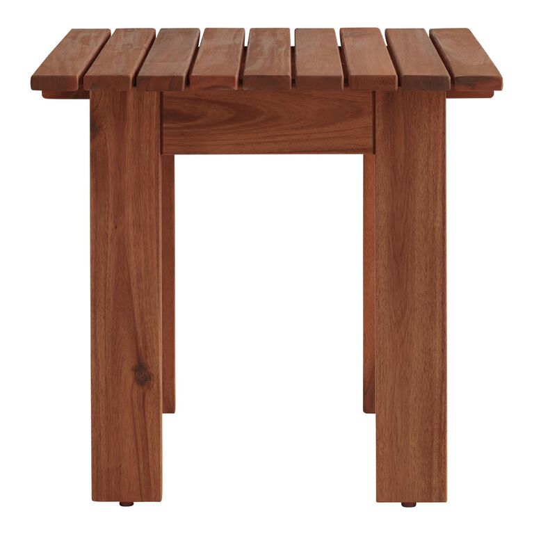 Slatted Wood Adirondack Side Table image number 2