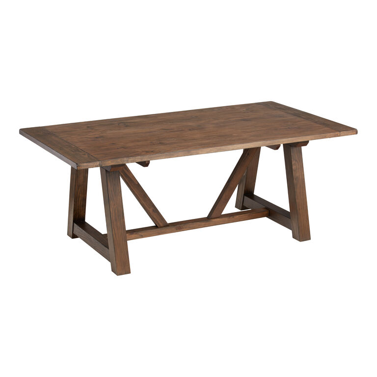 Leona Wood Farmhouse Extension Dining Table image number 4
