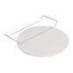 Round Natural Ceramic Pizza Baking Stone with Handles image number 1