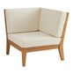 Somers Natural Teak Modular Outdoor Sectional Corner Chair image number 0
