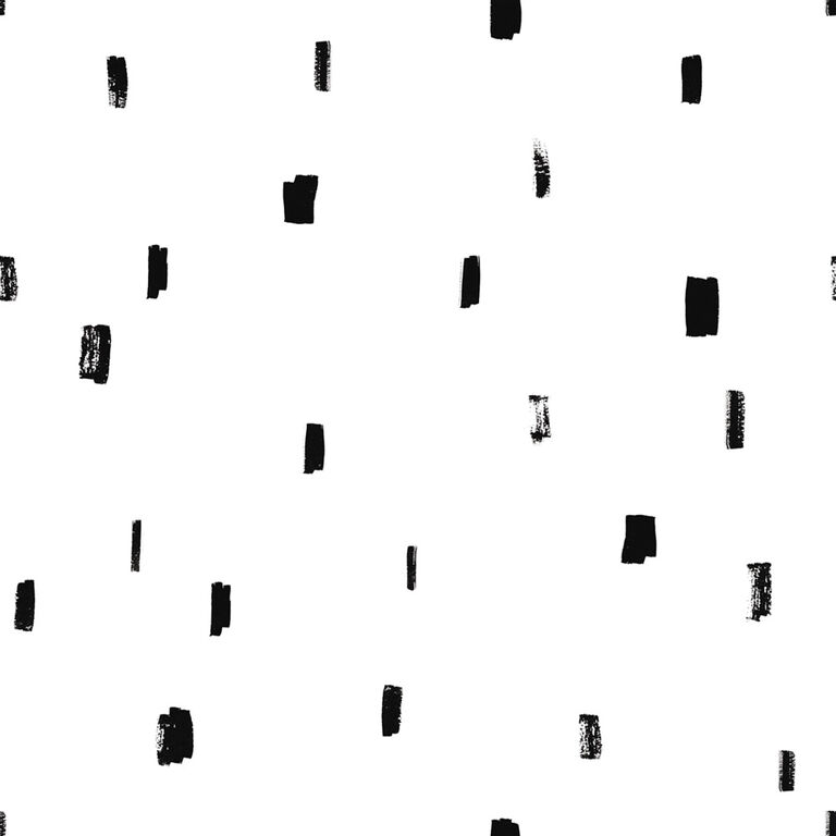White And Black Brushmarks Peel And Stick Wallpaper image number 1