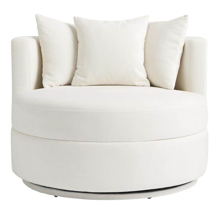 Rico Oversized Upholstered Swivel Chair image number 3