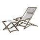 Yesenia Gray Eucalyptus Sling Outdoor Chair With Ottoman image number 0