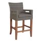 Kimo Gray All Weather Wicker Outdoor Counter Stool Set of 2 image number 0