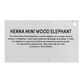 CRAFT Carved Wood Henna Elephant Decor image number 3
