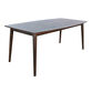 Val Wood Boat Shaped Mid Century Dining Table image number 0
