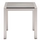 Coronado Gray and Silver Metal Outdoor End Table image number 2