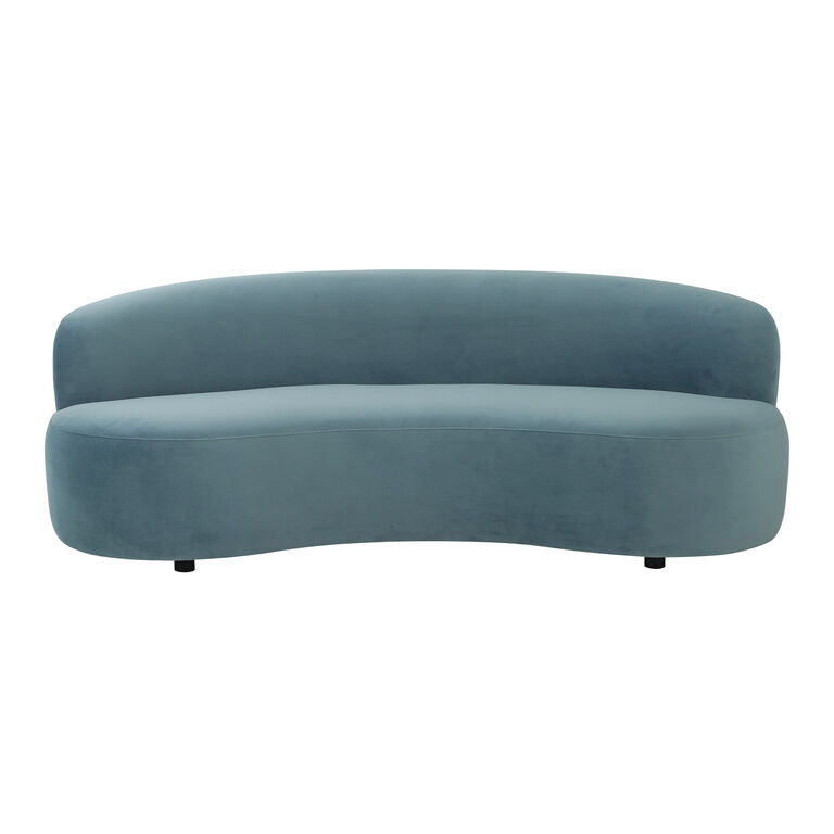 Somerville Velvet Curved Sofa image number 3