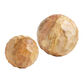 Carved Wood Ball Decor image number 0