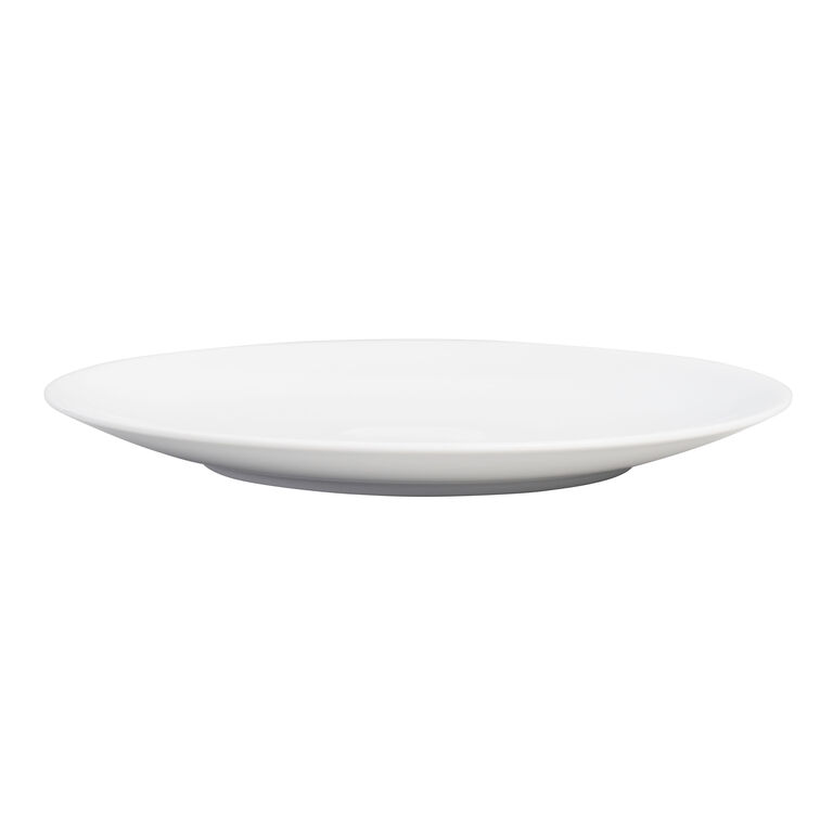 Coupe White Porcelain Salad Plate Set Of 4 image number 3