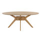 Akira Oval Wood Starburst Dining Table image number 2