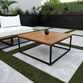 Isabela Square Acacia Wood and Metal Outdoor Coffee Table image number 1