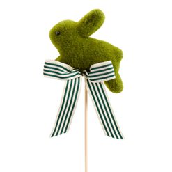 Green Leaping Bunny Picks Set of 2