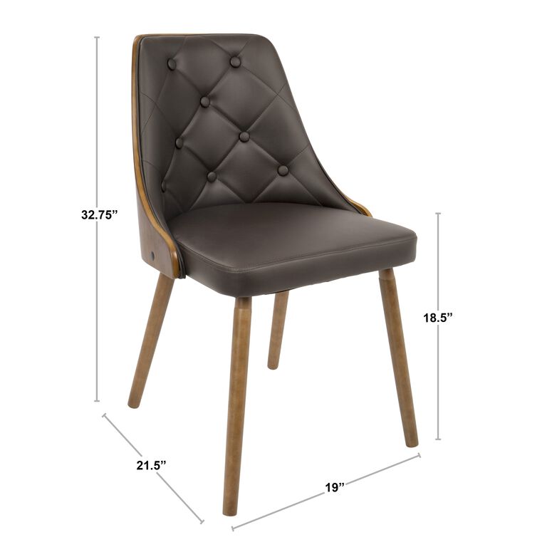 Herman Faux Leather Tufted Upholstered Dining Chair image number 7