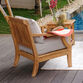 Vero Teak Wood 3 Piece Outdoor Furniture Set image number 6