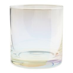 Iridescent Double Old Fashioned Glass