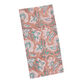 Rose Pink And Teal Block Print Paisley Napkin Set of 4 image number 0