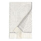 Morgan Gray And Off White Sculpted Spiral Hand Towel image number 0