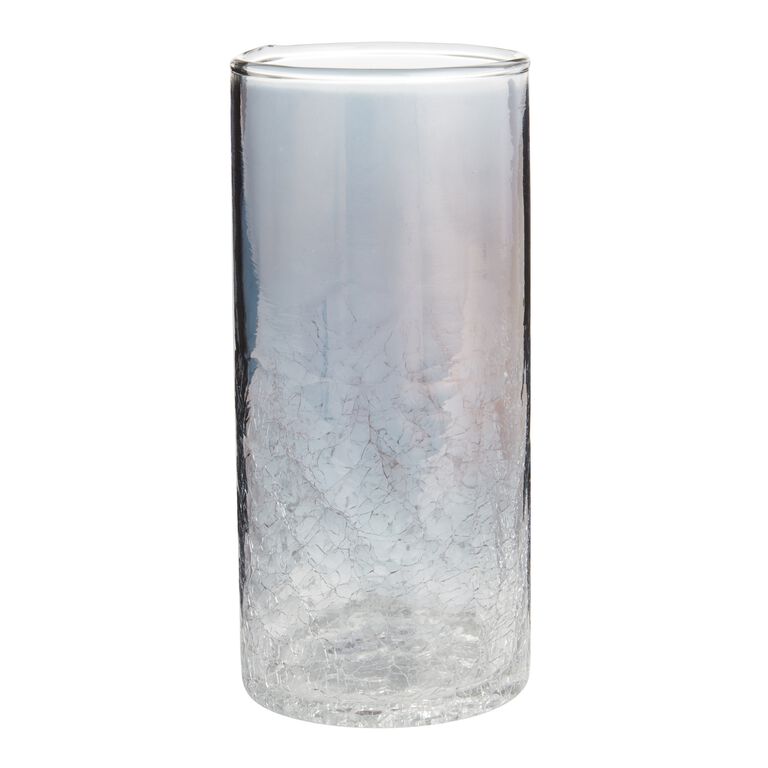 Freida Smoke Luster Crackle Highball Glass image number 1