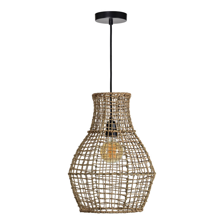 Hanni Seagrass Open Weave Pendant Lamp image number 1