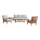 Mendocino Teak Wood 5 Piece Outdoor Furniture Set image number 0