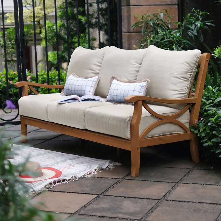 Mendocino Teak Wood 5 Piece Outdoor Furniture Set image number 6