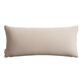 Extra Wide Ivory Checkered Lumbar Pillow image number 2