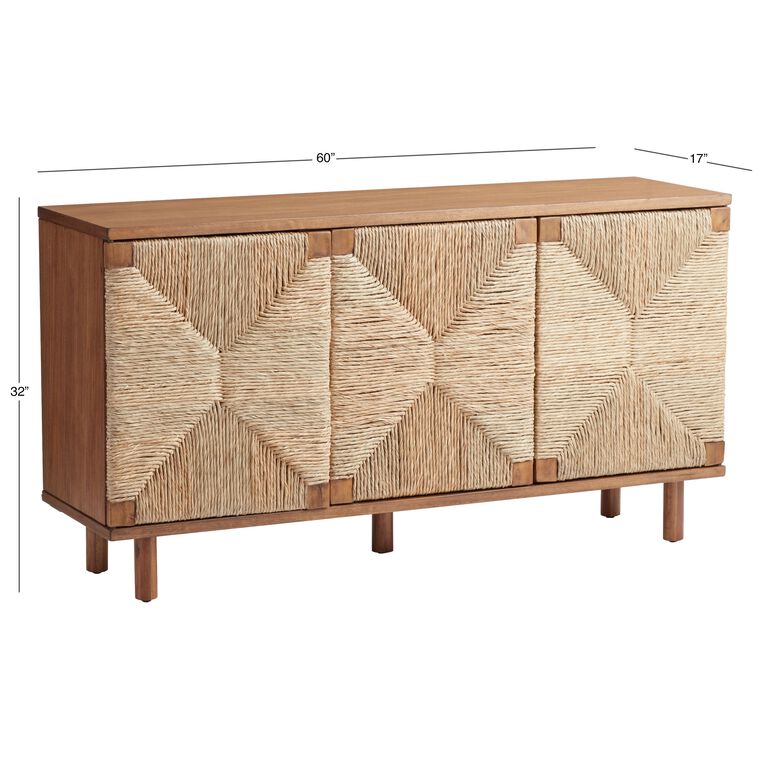 Cortez Vintage Acorn and Woven Seagrass Buffet image number 6