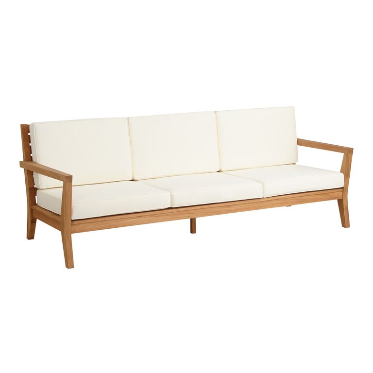 Calero Natural Teak Outdoor Couch image number 1