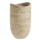 CRAFT Large Whitewash Mango Wood Vase image number 0