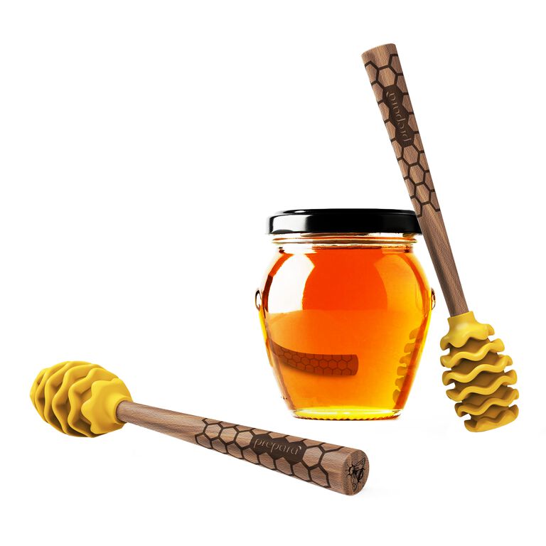 Prepara Silicone and Wood Honey Dipper image number 2