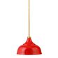 Lucy Red Metal Dome Shade Pendant Lamp image number 2
