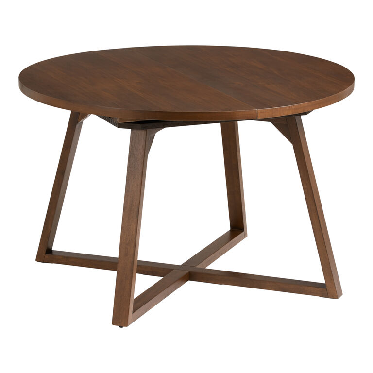 Maliyah Wood Rounded Extension Dining Table image number 4