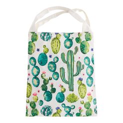 Watercolor Cactus Canvas Tote Bag